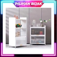 Dapur Kabinet Rak Dapur Racking Kitchen Cabinet Racking Microwave Oven Rack Storage Shelves Almari Dapur Rack Storage