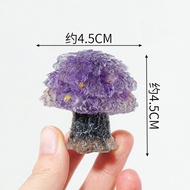 Crystal Chip Resin Tree,Creative Maple Crystal Tree Ornament,Home Desk Decorative Figurine,Good Luck