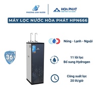 Máy lọc nước Hòa Phát HPN666 tủ đứng 11 lõi lọc 3 chế độ Nóng Lạnh Nguội làm lạnh bằng Block công su