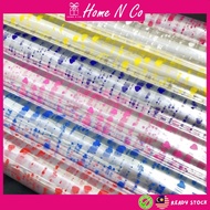 Home N Co Flower/Rose/Love Pattern OPP Hamper Wrapping Plastic Helainan Hamper Siap Potong/Hadiah/Be