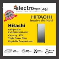 HITACHI R-VGX480PMS9-MIR TOP FREEZER REFRIGERATOR (407L)