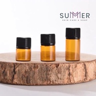 Summer Soap 1ml/5ml Thick & High Quality Amber Glass Essential Oil Bottle/ 1ml Bottle/ 1ml Essential