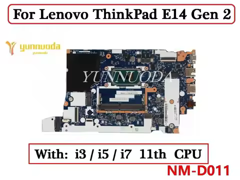 E15 E14 NM-D011 For Lenovo ThinkPad E14 Gen 2 Laptop Motherboard With i3-1115G4 i5-1135g7 i7-1165g7 