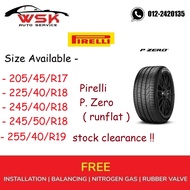 ( PIRELLI P.ZERO ( RUNFLAT  ) ( EROUPE TYRE ) ( YEAR 2014- 2020) ( NEW TYRE  ) FREE INSTALLATION  OF