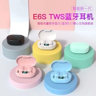Tersedia stok i12 Macaron E6S paparan digital tanpa wayar TWS bass kuat in-ear pro4 gaming earphone 