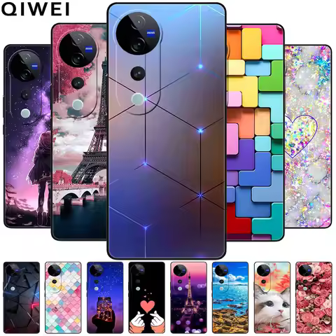 For Vivo V40 5G Case Lovely Cute Soft Silicone Back Cases for Vivo V40 6.78'' Phone Cover for VivoV4