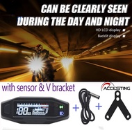 Universal Motorcycle LCD Digital RPM Speedometer Odometer Mini Motorcycle Meter Carburetor Meter Mot