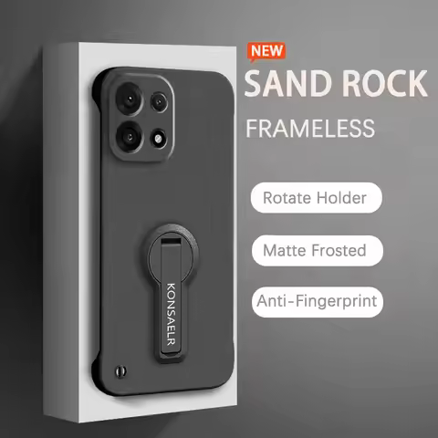 Borderless 360° Bracket Cover for Oppo Reno 6 8 9 13 14 Find X3 Lite Neo X5 X6 X7 X8 Ultra X9 Pro Sh