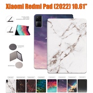 For Xiaomi Redmi Pad (2022) 10.61" VHU4254IN 5G Fashion High Quality Color Starry Sky Marble Flip Leather Tablet Protective Case Stand Cover