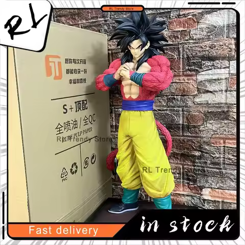 New 53cm 2%&Jt Studio Dragon Ball Anime Figures Ssj4 Son Goku Figures Super Saiyan 4 Goku Pvc Statue
