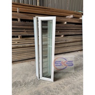 SKS 2in1 White Undercoated Aluminium Window Green 300mm(W) Casement Aluminium Window 4x1 5x1 6x1 1x4