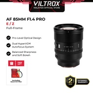 VILTROX AF 85mm F1.4 Pro FE/Z Full-Frame Autofocus Lens for SONY E-Mount NIKON Z-Mount