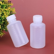 10Pcs 50ml Scale Bottles Clear with Cap Plastic Empty Medicine Container for Home