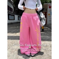 [Hip-hop print casual wide-leg pants]Women's Hip-hop Star pants