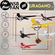 NSB URAGANO AC MOTOR 54 INCH REMOTE CONTROL CEILING FAN
