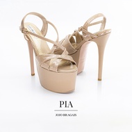 Jojo Bragais PIA Nude-Glossy 6.5-Inch High Heels | Pageant Heels | Platform Heels