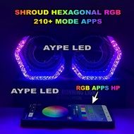 Acrylic Shroud 5D Hexagonal 2.5 inch 3.0 inch Biled Projector Rgb Apps Vietnam Style Premium Quality