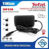 26V 0.5A 500mA AC/DC Power Adapter FS-9100033235 for Tefal TY5516 TY6756 MS657x RH675x TY675x Airbot Electrolux Cordless Vacuum Cleaner 21.6V Battery Charger