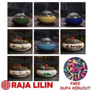 Ceramic Cone Incense Burner, Porcelin Incense Burner, Yenpao Incense Burner, Circle Incense Burner