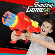 Manual Rapid Fire Toy Gun Soft Bullet Gun Air Foam Blaster Kids Indoor Outdoor Shooting Sports Famil