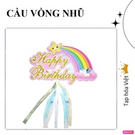 1 birthday cake RAINBOW 21Cm high, birthday cake decoration, rainbow shape