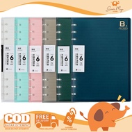 Soft Cover 6 Slim File Binder B5 Loose Leaf 6-Hole Thin Binder/