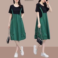 Large size dress    大码300斤  胖mm休闲连衣裙   Large size 300 pounds fat mm casual dress for women, reducing