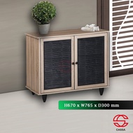 Cassa Amour Simple 2 DOOR / 3 DOOR Shoes Cabinet / Shoes Rack 3 TIERS Multipurpose Cabinet
