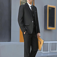 (Áo Khoác + Quần + Vest + Cà Vạt) Bộ Com Lê Đám Cưới Công Sở Cho Nam Áo Blazer Nam Bộ Com Lê Ôm Sát