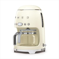 SMEG DCF02 Drip Coffee Machine - 50`s Retro Style Aesthetic - Cream