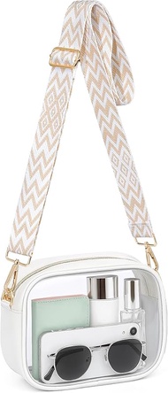Clear Bag for Stadium Events Clear Purse for Women Stadium Crossbody Transparent Bag for Concert Spo
