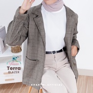 Ghanimi - Terra Blazer / Checkered Blazer / Office Blazer / Work Blazer / Casual Blazer
