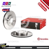 จานเบรคหน้า HONDA CIVIC FD 2.0 2006-2013 FB 2.0 2011-2016 09 6752 20 / 09 A455 11 BREMBO