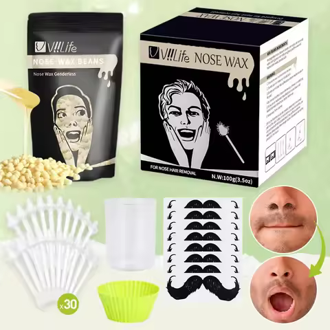 Viilife Waxing Kits Wax beanPortable Painless Nose Wax Kit For Men Women Nose Hair Removal Wax Set P