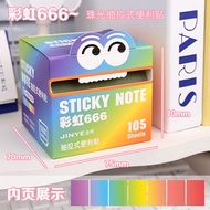 Cute Colorful Blue Fruit Pearlescent Sticky Notes Students Use Gradient Pull-out Sticky Notes Paper 