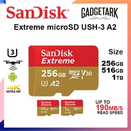 SanDisk Extreme 1TB | 512GB | 256GB | 128GB | 64GB | 32GB micro SD XC USH-3 A2 Memory Card