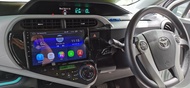 LEON Toyota Prius C OEM 9" FHD IPS 2.5D Android 10 2RAM 16GB Wifi GPS USB MP4 MP5 Bluetooth Player