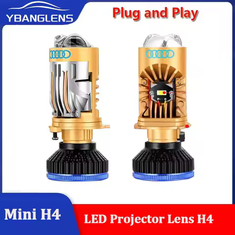 180W Bi LED H4 Headlight Mini Lens Projector 30000LM Auto Lamp High Low Beam Canbus Bulb For Car Mot