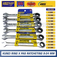 Wrench Ratchet Wrench 8 10 11 12 13 14 15 16 17 18 19 22 24 mm Ratcheting Combination Wrench Pro Ser