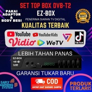 EZ-BOX SET TOP BOX DVB-T2 PENERIMA SIARAN TELEVISI DIGITAL YOUTUBE