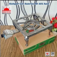 Kompor gas 1 tungku bodi cor SUN RISE tipe 401 auto SNI - kompor sr 401auto -kompor sr 401a