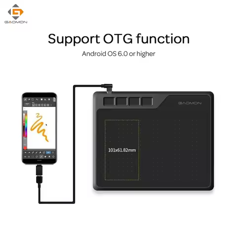 Gaomon S620 Small Graphics Tablet 6*4 Inch Drawing Tablet with Pen 8192 Levels Pressure, Easy Connec