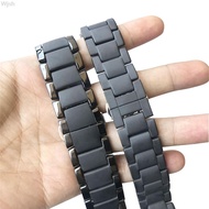 ▨ 18 มม. 20 มม. 22 มม. Matte สายนาฬิกาเซรามิคสำหรับ Samsung Galaxy Watch 42mm 46mm Active 2 Gear S3 สร้อยข้อมือสำหรับ Huawei GT 2