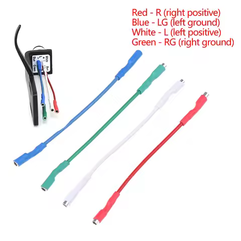 4Pcs 7N headshell wires OFC turntable leads phono cartridge cables replacement