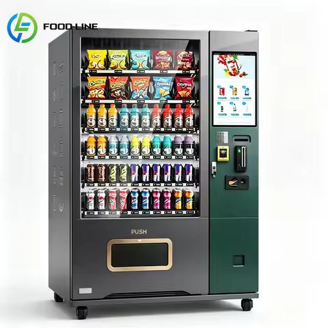 Vending Machine Automatic Snack Drink Beverage Refrigerated Combo Dispenser Smart Commercial Store C