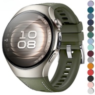 Leather Silicone Strap for Huawei Watch 5 46mm 42mm Smart Watch Band Soft Rubber Wristband for Huawe