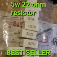 resistor tahanan 5w 5watt 5 w watt 22 ohm 10 100 1k 4.7 33 39 150 220