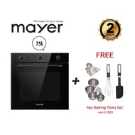 MAYER 75L Built In Oven With Smoke Ventilation System (FREE BAKING TOOLS SET)