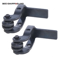 【BESTSHOPPING】Jig Saw Guide Wheel Workshop Equipment Fitting Metal 2pcs Assembly Part