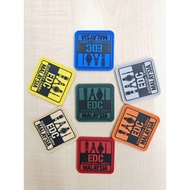 Patch patches rubber getah velcro edc everyday malaysia